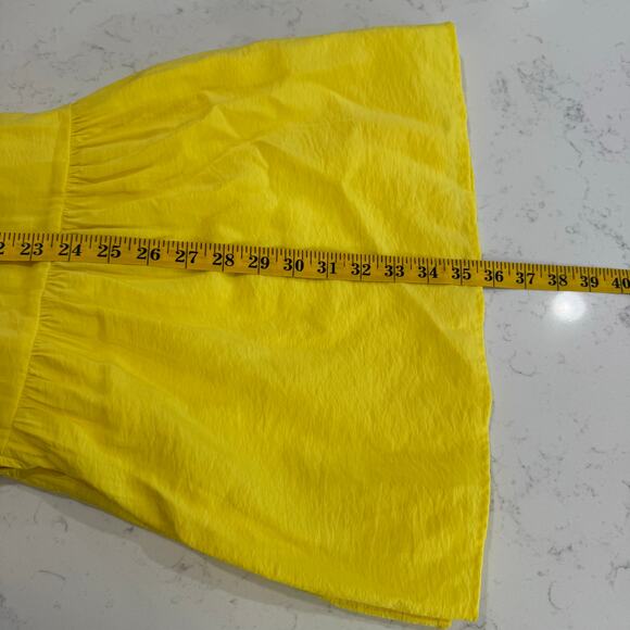 GAP Yellow Sleeveless Dress Women’s Medium Cutout Tiered Drawstring Waist NWT - Picture 14 of 14